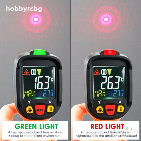 Безконтактен термометър с термодвойка и измерване на влажност -50C - +800C , снимка 9 - Други инструменти - 33286024