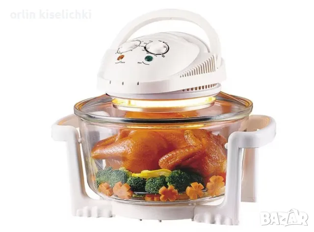 ЗДРАВОСЛОВНА Халогенна конвекторна фурна готвене с горещ въздух, снимка 3 - Печки, фурни - 49816083