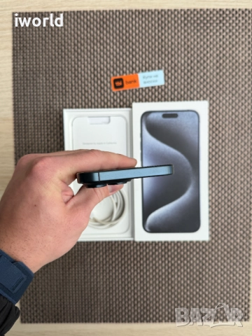 КАТО НОВ❗️iPhone 15 Pro MAX ❗️Лизинг от 50лв/м ❗️Blue Titanium 256Gb❗️, снимка 8 - Apple iPhone - 52087701