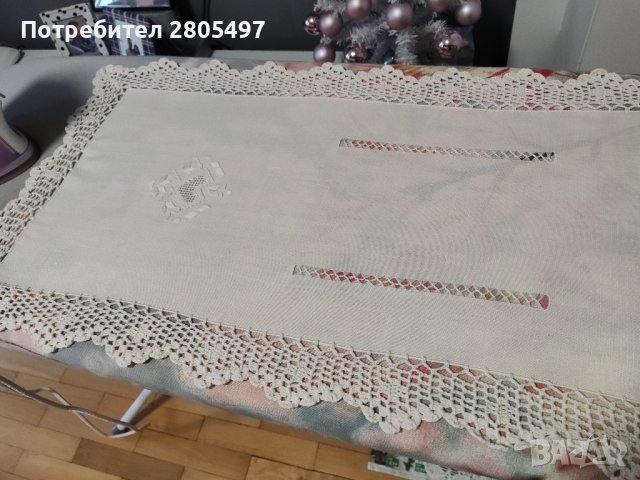Покривка с рязана бродерия, снимка 1