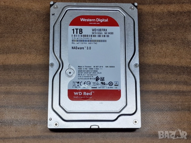 1TB DVR камери 1000GB хард диск за видеонаблюдение DVR или PC тествани WD Green WD RED WD10EFR