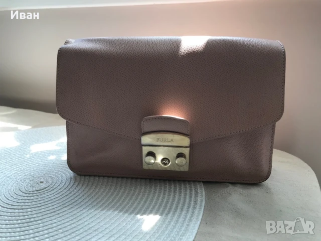 Дамска кожена чанта Furla, снимка 7 - Чанти - 50787371