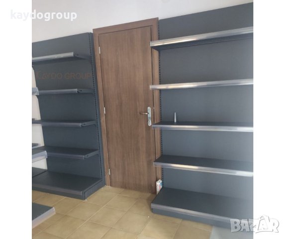 Крайстенен и островен метален стелаж - НАЛИЧНИ, НОВИ RAL7016 TXT МАТ, снимка 11 - Стелажи и щандове - 43712314