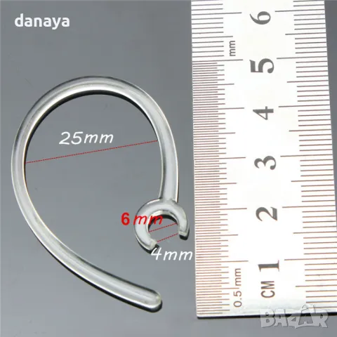 5653 Универсална кука за ухо държач на хендсфри прозрачен аксесоар за блутут, снимка 6 - Слушалки, hands-free - 48777510