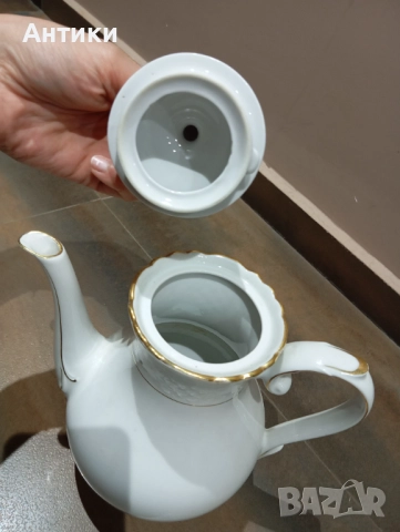 Порцеланов чайник кана маркиран, снимка 5 - Сервизи - 52513885