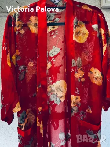 Халат/пеньоар LING SANG коприна и вискоза, снимка 9 - Други - 47447188