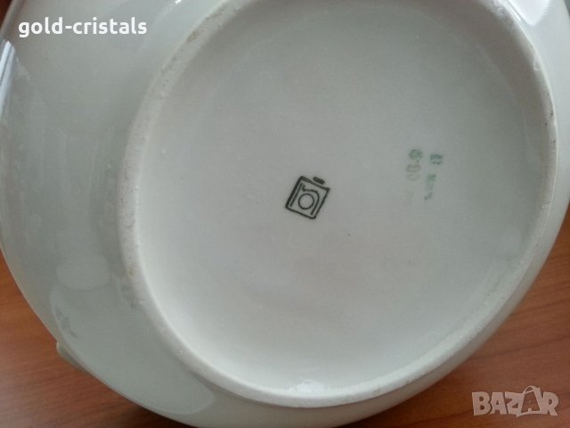 Стар български порцелан супник, снимка 5 - Антикварни и старинни предмети - 33271172