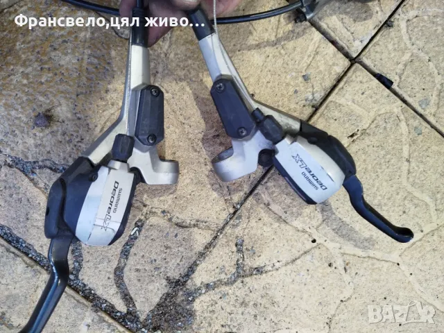 Хидравлични спирачки 3 по 9 скорости за велосипед колело Shimano deore lx st m 585, снимка 1