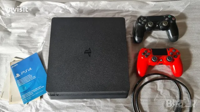 Playstation 4 slim 1 TB + 2 джойстика, снимка 4 - PlayStation конзоли - 49313364