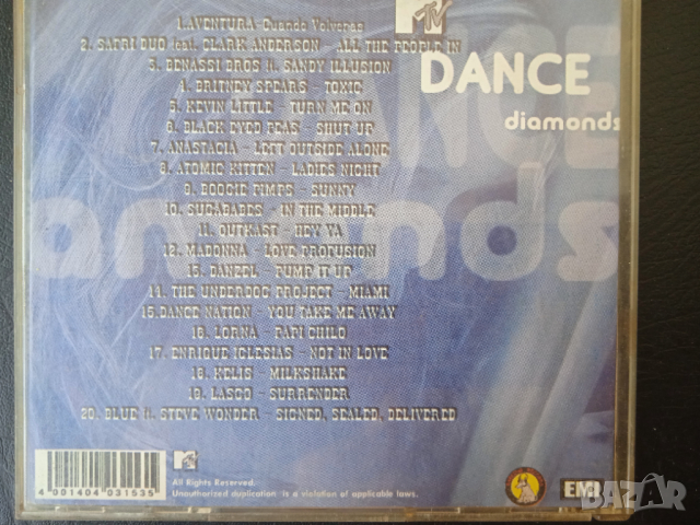 MTV Dance Diamonds - Денс от MTV - диск с музика, снимка 2 - CD дискове - 44847072