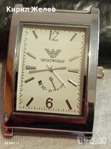 Унисекс часовник EMPORIO ARMANI реплика перфектно състояние много красив 51824, снимка 2 - Дамски - 53481720
