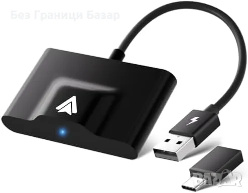 Нов Безжичен адаптер Android Auto за автомобили 2017-2024, 5GHz Wi-Fi