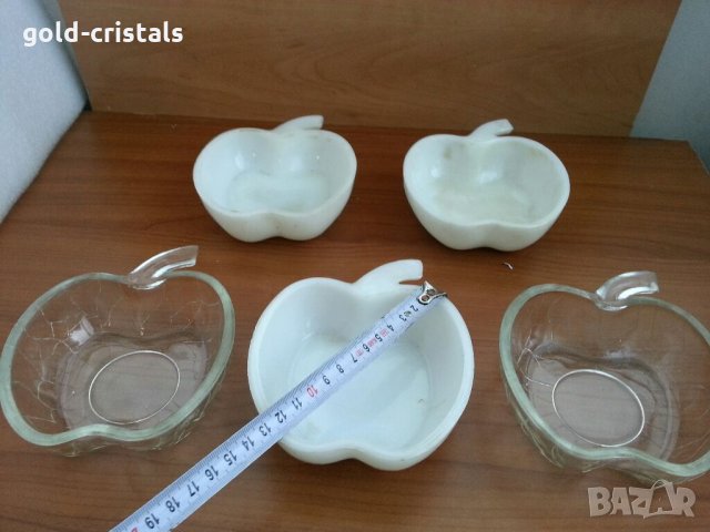 купички български аркопал опал с форма на ябълка  , снимка 2 - Чинии - 32329004