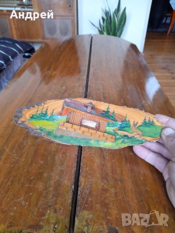 Стара дървена декорация,сувенир #16, снимка 2 - Антикварни и старинни предмети - 40325151