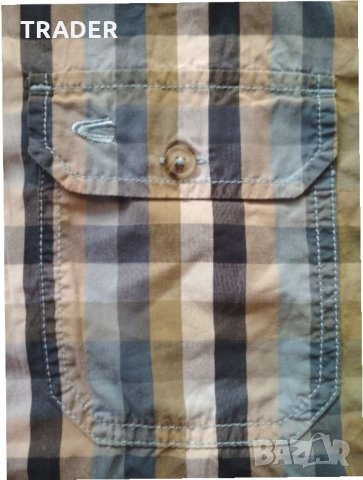 Мъжка риза с къс ръкав CAMEL ACTIVE размер XL 100% памук, снимка 5 - Ризи - 20547218