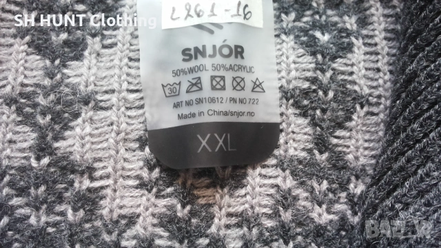 SNJOR Jostedal wool sweater HN 50% wool, 50% acrylic размер XXL вълнен пуловер - 2118, снимка 13 - Пуловери - 53471709