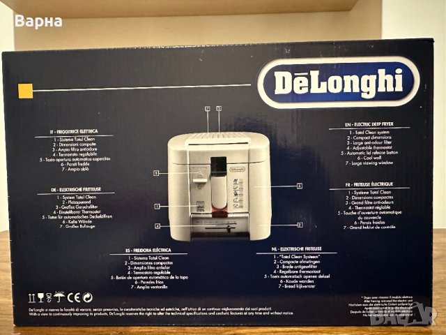 Фритюрник Delonghi, снимка 3 - Фритюрници - 43061253