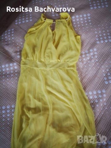 Жълта рокля, М размер, снимка 2 - Рокли - 27664117