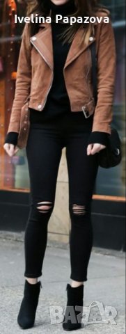 Секси кожено яке от изкуствена кожа, снимка 2 - Якета - 43382762