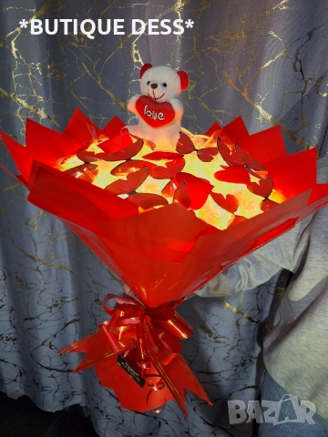 ПРОМОЦИЯ‼️💖Светещи букети "DESS", снимка 5 - Подаръци за рожден ден - 53244790