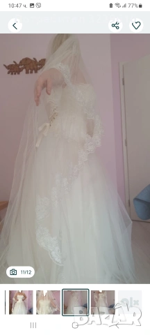 Бутикова булчинска рокля, снимка 3 - Сватбени рокли - 53119567