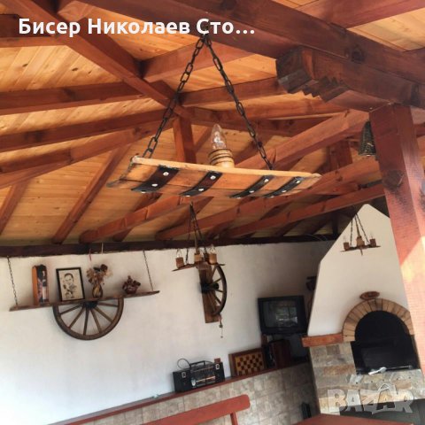 Полилеи от стари автентични бъчви с 1 чашка!, снимка 4 - Лампи за таван - 27267642