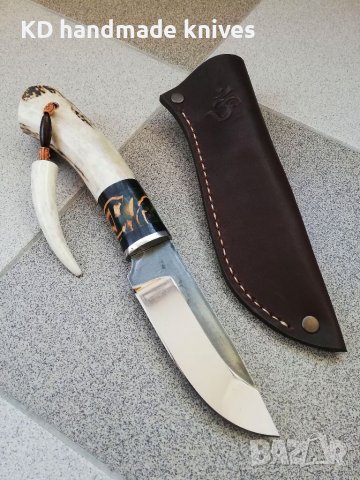 Ръчно изработен ловен нож от марка KD handmade knives ловни ножове, снимка 1 - Ловно оръжие - 39889835