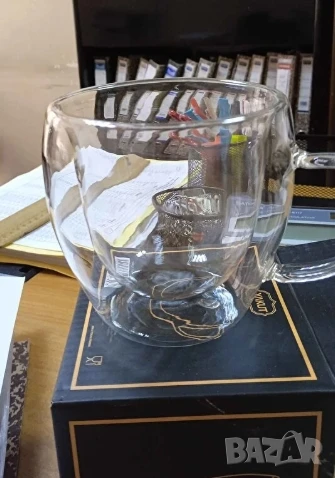 Стъклена чаша за кафе с двойно дъно 200ml