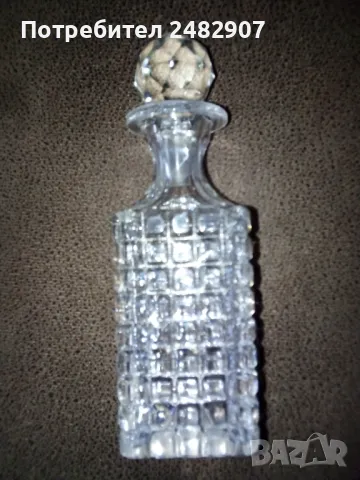 Старо кристално шишенце, снимка 5 - Антикварни и старинни предмети - 49130397