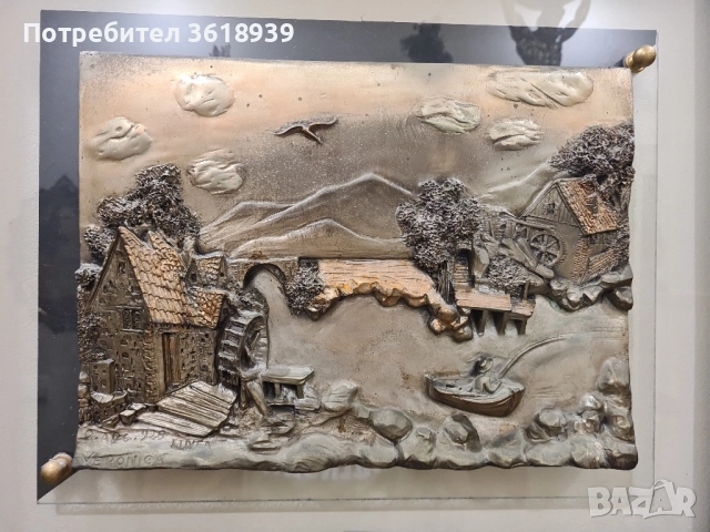 Италианска модерна картина , снимка 4 - Картини - 51549182