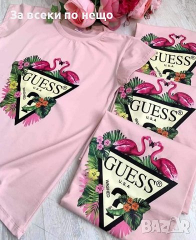Дамска тениска Guess 👚 Дамска блуза с къс ръкав Гес - Различни цветове, снимка 7 - Тениски - 43695273