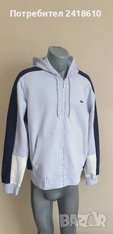 Lacoste Classic Fit Full Zip Hoodie Mens Size 5 - L НОВО! ОРИГИНАЛ! Мъжка Качулка с цял цип!, снимка 11 - Спортни дрехи, екипи - 53594692