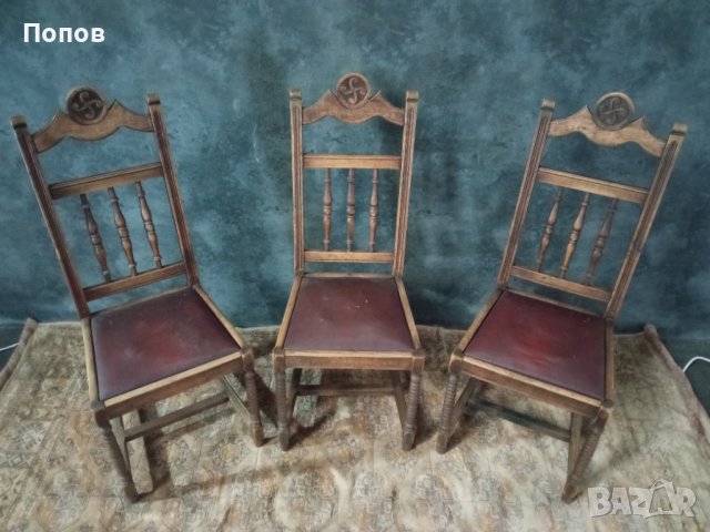 Старинни френски столове, снимка 4 - Столове - 39306458