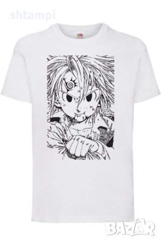 Детска тениска he Seven Deadly Sins Meliodas,Анимация,игра,Празник,Повод., снимка 2 - Детски тениски и потници - 38001158