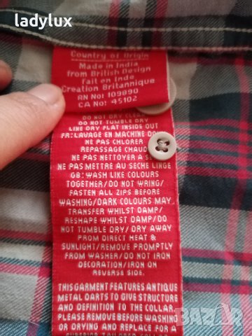SuperDry, Оригинална Мъжка Риза, Размер S. Код 1889, снимка 11 - Ризи - 38135264