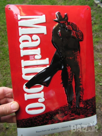 Рекламен, метален 3D плакет MARLBORO