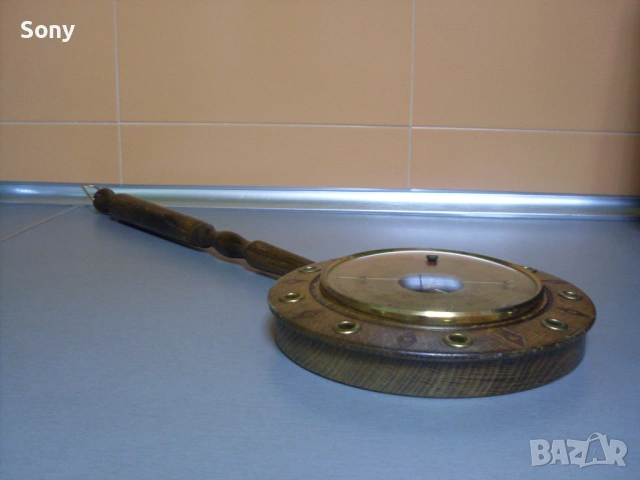 Стар работещ барометър, снимка 7 - Антикварни и старинни предмети - 53597897