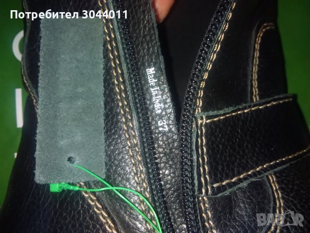 Benetton N37 естествена кожа, снимка 4 - Детски боти и ботуши - 37795410