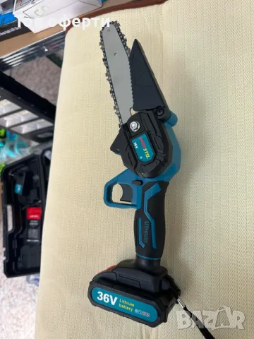 Акумулаторен Трион за Клони WERSTIL 36V 8Ah верижна резачка, снимка 4 - Градинска техника - 47570594