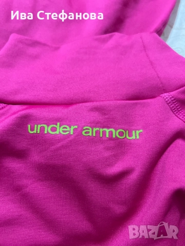 Under Armour марков разкошно розова поло еластан блуза 100 % оригинал , снимка 10 - Блузи с дълъг ръкав и пуловери - 37532165