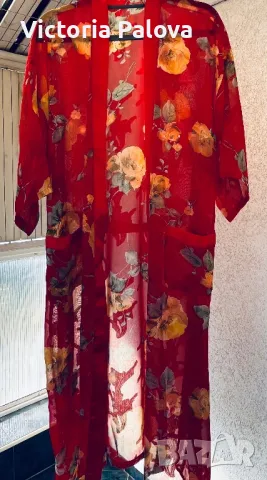 Халат/пеньоар LING SANG коприна и вискоза, снимка 8 - Други - 47447188