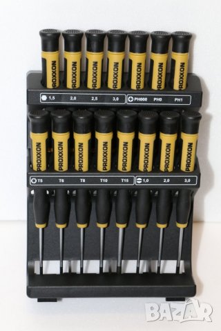 отвертки часовникарски 15 части PROXXON MICROMOT, Германия