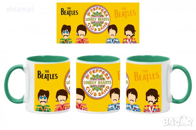 Чаша Beatles 19,Керамична Чаша, Кафе Чай, Игра,Изненада,Подарък,Повод,Празник,Рожден Ден, снимка 2 - Чаши - 38508827