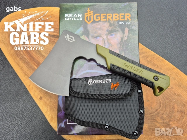 Къмпинг брадва GERBER Bear Grylls с калъф, снимка 4 - Ножове - 53298346