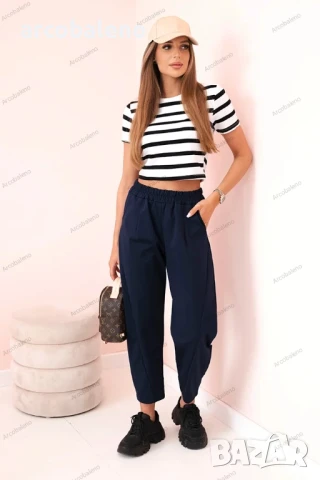 Дамски панталони с джобове Summer Punto, 14цвята , снимка 6 - Панталони - 50635657