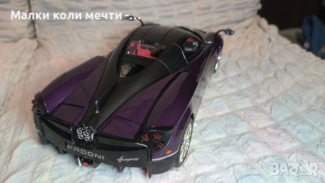 метални коли Pagani Huayra ,1:18 , чисто нови , снимка 8 - Колекции - 53394927