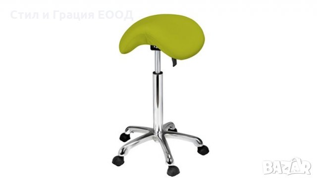 *Козметичен/фризьорски стол - табуретка Organic 59/78 см - бяла-черна - сива, снимка 4 - Друго оборудване - 28061653