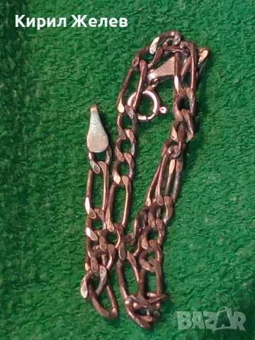 СТАРА СРЕБЪРНА ГРИВНА СРЕБРО 925 КЛАСИЧЕСКА КАРТИЕ ПЛЕТКА 47962, снимка 13 - Гривни - 49682640