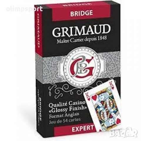 карти за игра   GRIMAUD BRIDGE STANDART INDEX нови  Това тесте Grimaud Bridge от 54 карти, снимка 3 - Карти за игра - 39735536