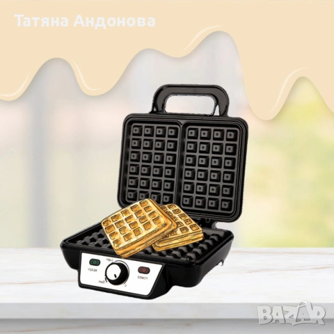 Уред за гофрети VOX WF 2081 M, 1000 вата, не залепващо покритие 